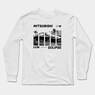 MITSUBISHI ECLIPSE D30 Black 'N White 3 Long Sleeve T-Shirt